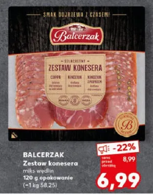 Zestaw konesera mix wędlin promocja w Kaufland