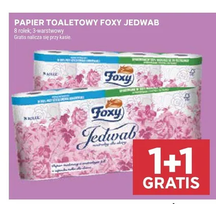 Papier toaletowy Foxy Jedwab promocja w Stokrotka