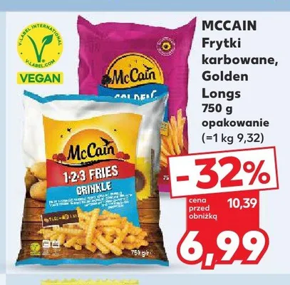 Frytki McCain Golden Longs promocja w Kaufland