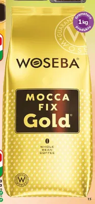 Kawa ziarnista Mocca Fix Gold Woseba promocja w Dino