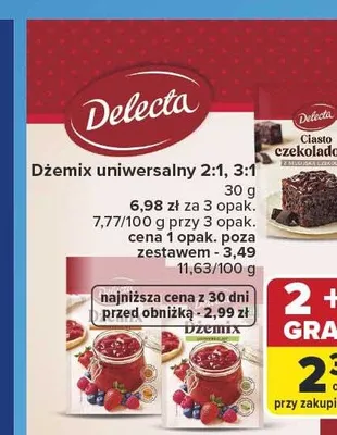 Dżemix uniwersalny 3:1 Delecta promocja w Carrefour