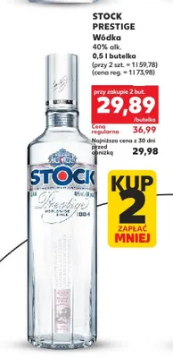 Wódka Stock Prestige 0,5 l (przy zakupie 2 szt.) promocja w Kaufland