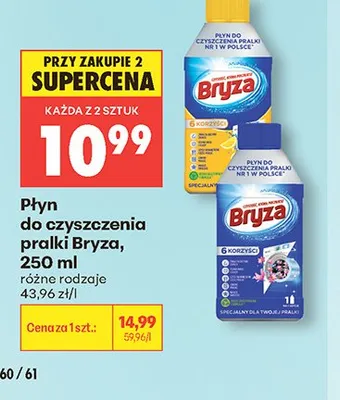 Płyn do czyszczenia pralki Bryza promocja w Biedronka