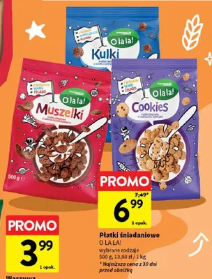 Płatki śniadaniowe wybrane rodzaje promocja w Intermarche
