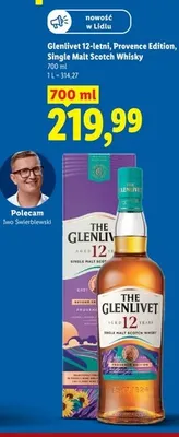 Whisky Glenlivet 12-letni Provence Edition Single Malt Scotch promocja w Lidl