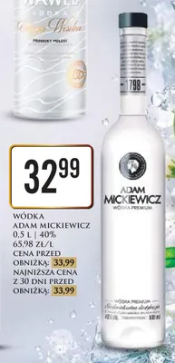 Wódka Adam Mickiewicz 40% promocja w Dino