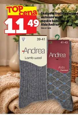 Skarpety wełniane wool Aldo Andrea promocja w TOPAZ