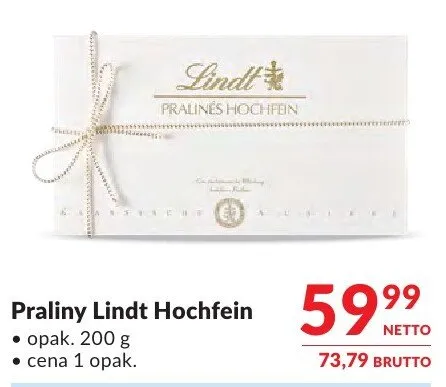 Praliny Lindt Hochfein promocja w Makro