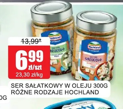 Ser sałatkowy w oleju Hochland promocja w Bingo