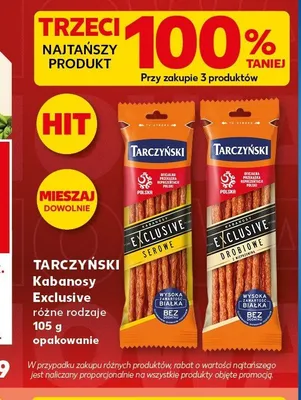 Kabanosy Exclusive Tarczyński Serowe promocja w Kaufland