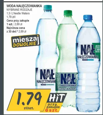 Woda Nałęczowianka mocniejszy gaz promocja w Słoneczko
