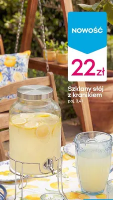 Szklany słój z kranikiem promocja w Pepco