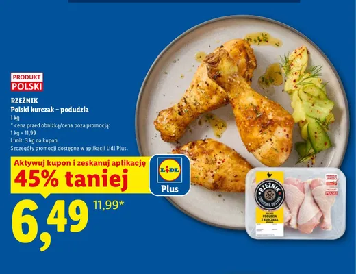 Polski kurczak - podudzia Rzeźnik promocja w Lidl