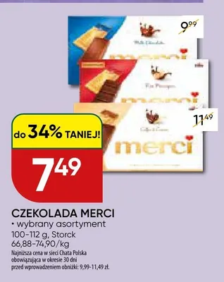 Czekolada Merci promocja w Chata Polska