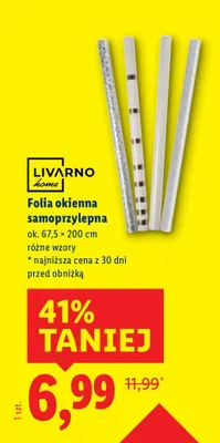 Folia okienna samoprzylepna Livarno Home promocja w Lidl