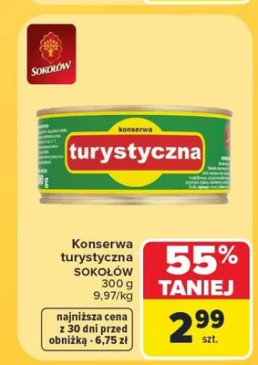 Konserwa turystyczna Sokołów promocja w Carrefour Market