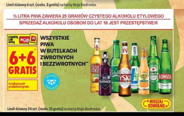 Piwo Garage promocja w Biedronka