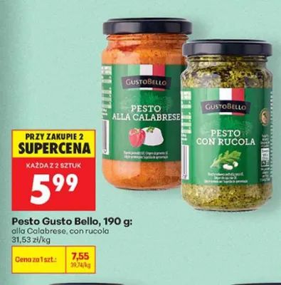 Pesto alla Calabrese Gusto Bello promocja w Biedronka