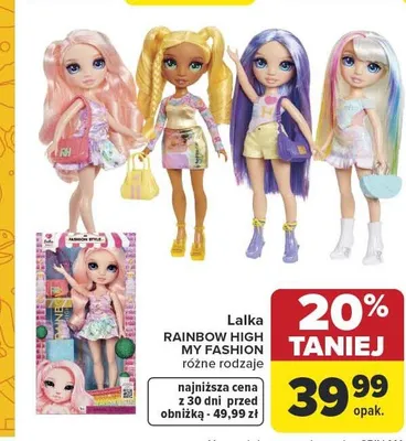 Lalka RAINBOW HIGH MY FASHION promocja w Carrefour