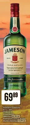 Whiskey Jameson promocja w Dino