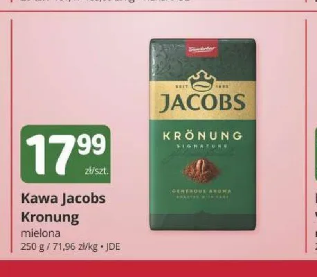 Kawa mielona Jacobs Kronung promocja w Marketvita