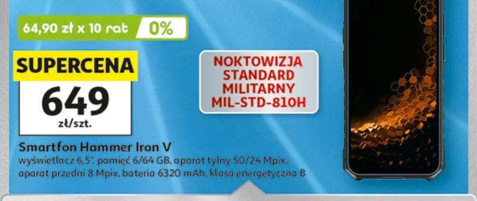 Smartfon Hammer Iron V promocja w Auchan