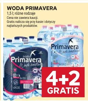 Woda primavera różne rodzaje promocja w Stokrotka