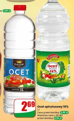 Ocet spirytusowy 10% promocja w Dino