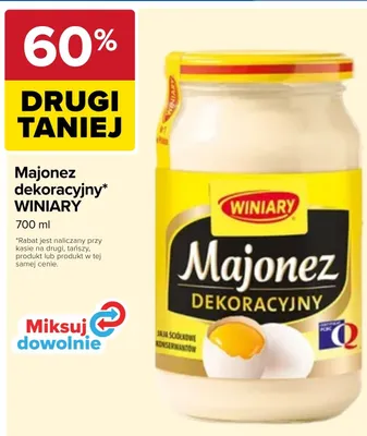 Majonez dekoracyjny Winiary promocja w Carrefour