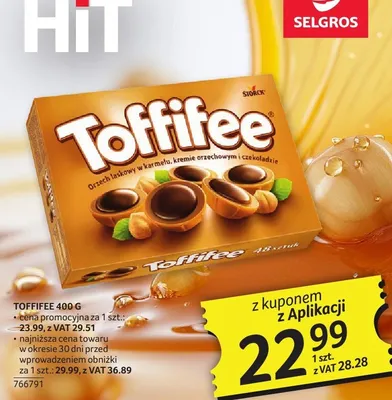 Czekolada Toffifee 400g promocja w Selgros