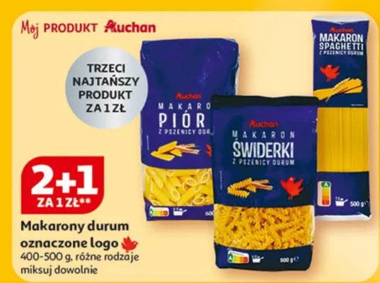 Makaron durum promocja w Auchan