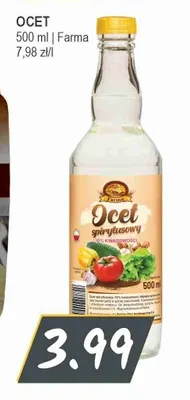 Ocet spirytusowy Farma promocja w Słoneczko