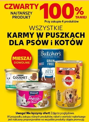 Karma dla kotów różne rodzaje promocja w Kaufland