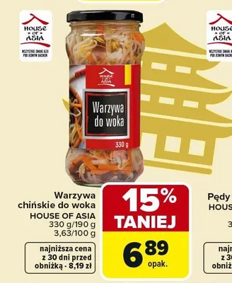 Warzywa chińskie do woka promocja w Carrefour