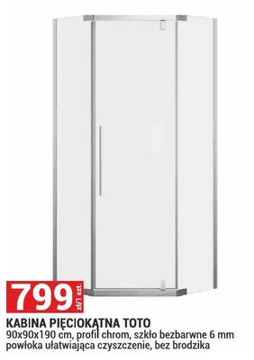 Kabina prysznicowa pięciokątna Toto promocja w Merkury Market
