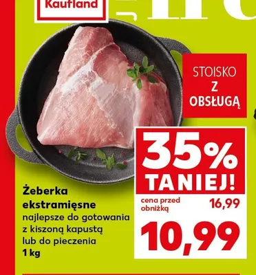 Żeberka ekstramięsne promocja w Kaufland