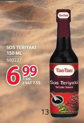 Sos teriyaki TaoTao promocja w Selgros