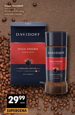 Kawa rozpuszczalna Davidoff Rich Aroma promocja w Delikatesy Centrum