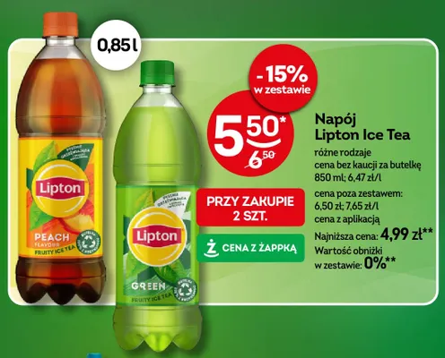 Napój Lipton Ice Tea Green promocja w Żabka