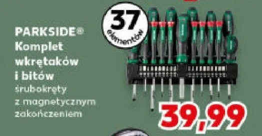 Komplet wkrętaków i bitów śrubokręty z magnetycznym zakończeniem promocja w Kaufland