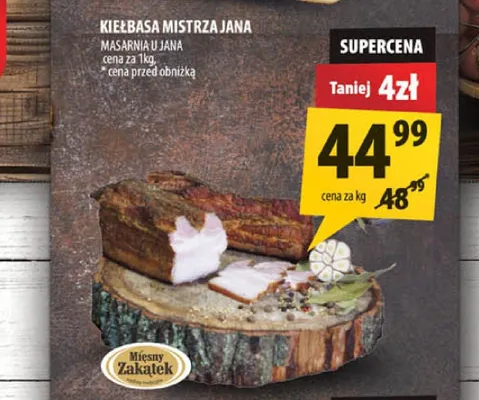 Boczek z wędzarni Mięsny Zakątek promocja w Arhelan