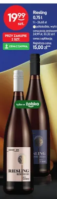 Wino białe Riesling Weißer Edelstein półsłodkie promocja w Żabka