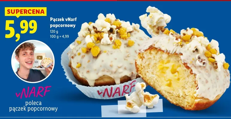 Pączek vNarf popcornowy promocja w Lidl