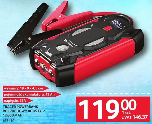 Tracer Powerbank rozruchowy Boosty-2 12000 mAh promocja w Selgros