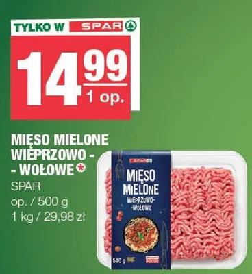 Mięso mielone wieprzowo-wołowe promocja w SPAR