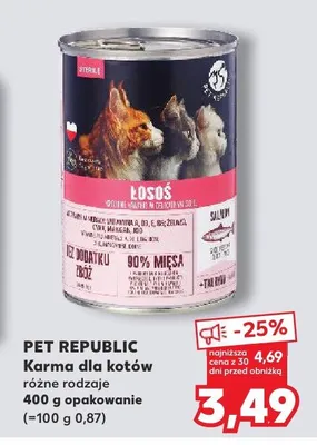 Karma dla kotów Pet Republic łosoś promocja w Kaufland