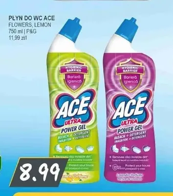 Płyn do WC Ace Lemon promocja w Słoneczko