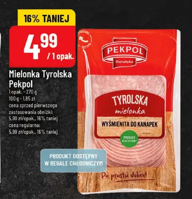 Mielonka Tyrolska Pekpol promocja w POLOmarket