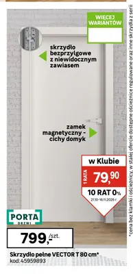 Skrzydło pełne Vector T 80 cm Porta promocja w Leroy Merlin