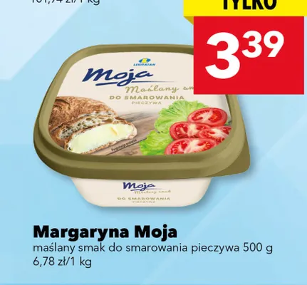 Margaryna smak do smarowania pieczywa promocja w LEWIATAN